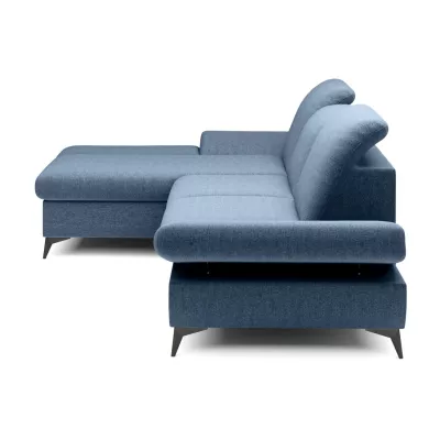 Rohová rozkládací sedací souprava BROCKVILE - modrá 2, levý roh