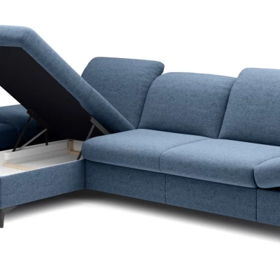 Rohová rozkládací sedací souprava BROCKVILE - modrá 2, levý roh