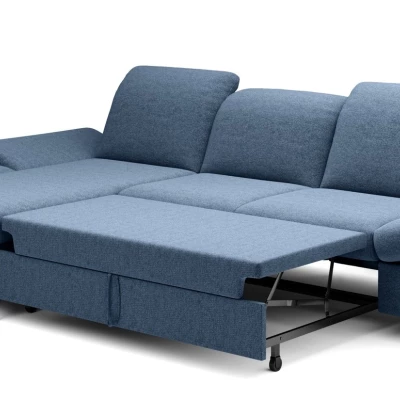 Rohová rozkládací sedací souprava BROCKVILE - modrá 2, levý roh