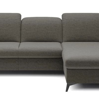 Rohová rozkládací sedací souprava BROCKVILE - tmavá šedá, pravý roh