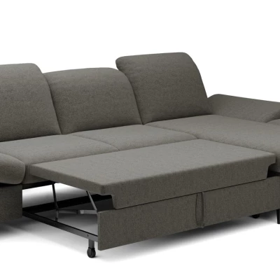 Rohová rozkládací sedací souprava BROCKVILE - tmavá šedá, pravý roh