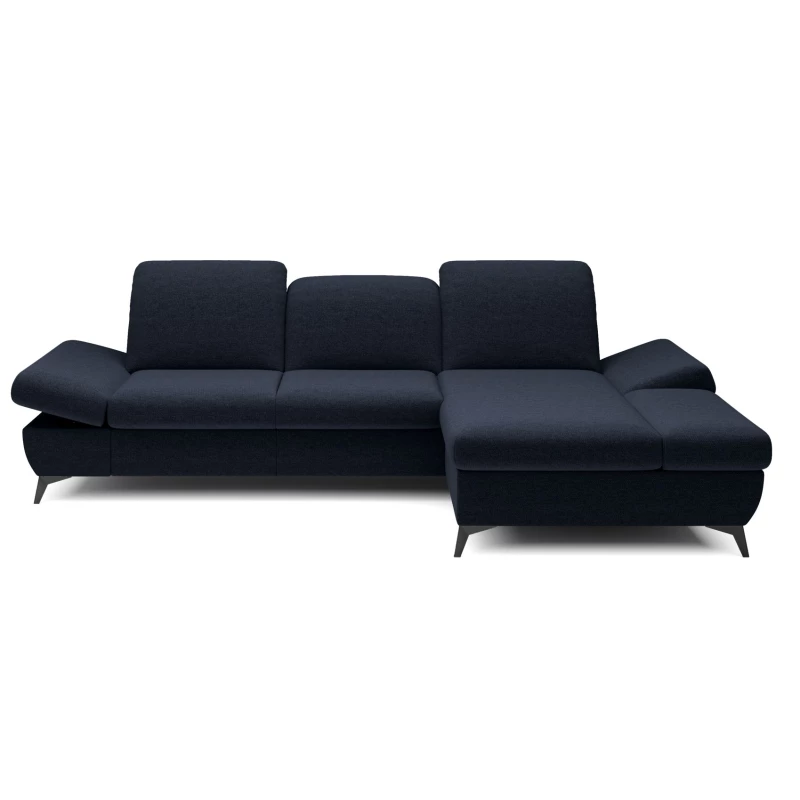 Rohová rozkládací sedací souprava BROCKVILE - námořnická modrá, pravý roh