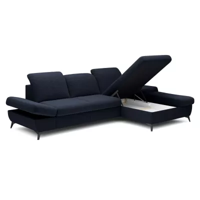 Rohová rozkládací sedací souprava BROCKVILE - námořnická modrá, pravý roh