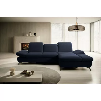 Rohová rozkládací sedací souprava BROCKVILE - námořnická modrá, pravý roh