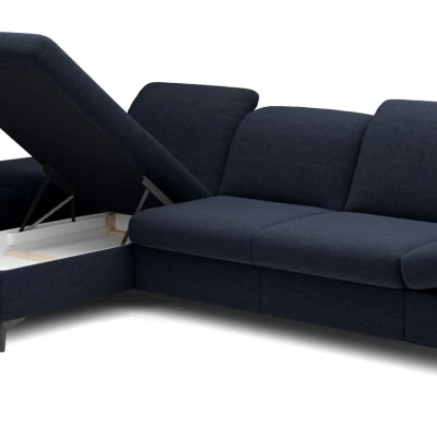 Rohová rozkládací sedací souprava BROCKVILE - námořnická modrá, levý roh