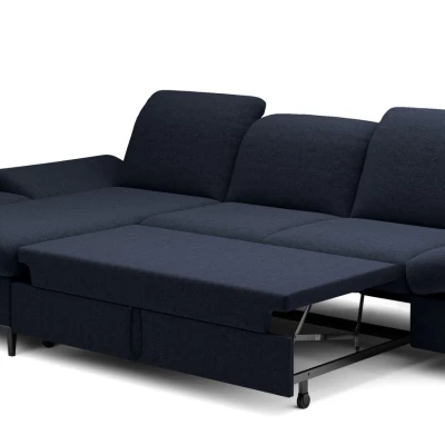 Rohová rozkládací sedací souprava BROCKVILE - námořnická modrá, levý roh