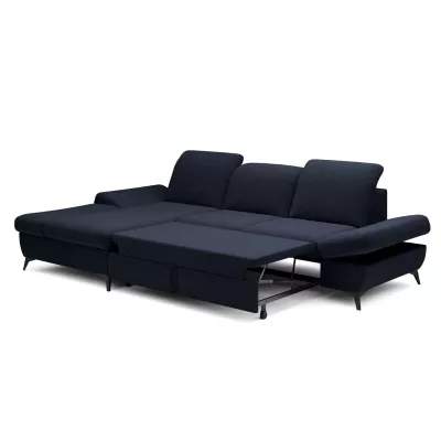 Rohová rozkládací sedací souprava BROCKVILE - námořnická modrá, levý roh