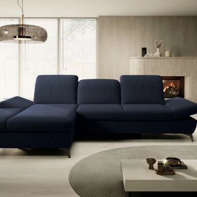 Rohová rozkládací sedací souprava BROCKVILE - námořnická modrá, levý roh