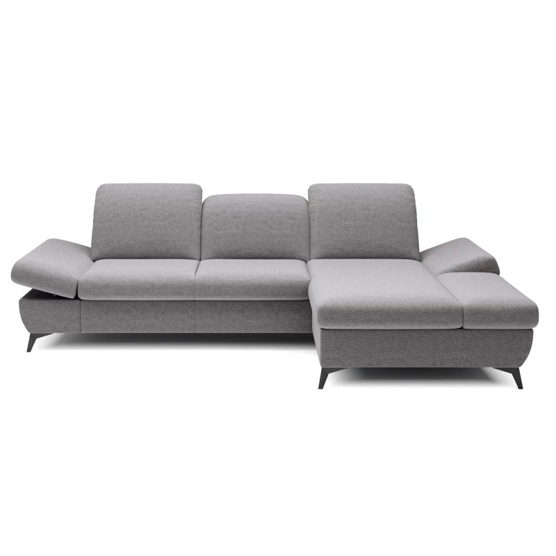 Rohová rozkládací sedací souprava BROCKVILE - šedá 3, pravý roh