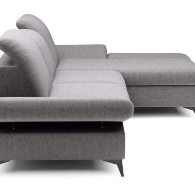 Rohová rozkládací sedací souprava BROCKVILE - šedá 3, pravý roh