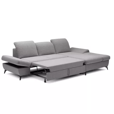 Rohová rozkládací sedací souprava BROCKVILE - šedá 3, pravý roh