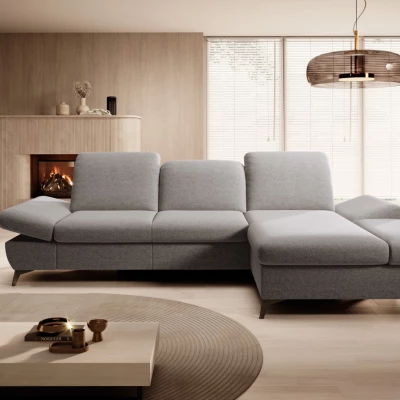 Rohová rozkládací sedací souprava BROCKVILE - šedá 3, pravý roh