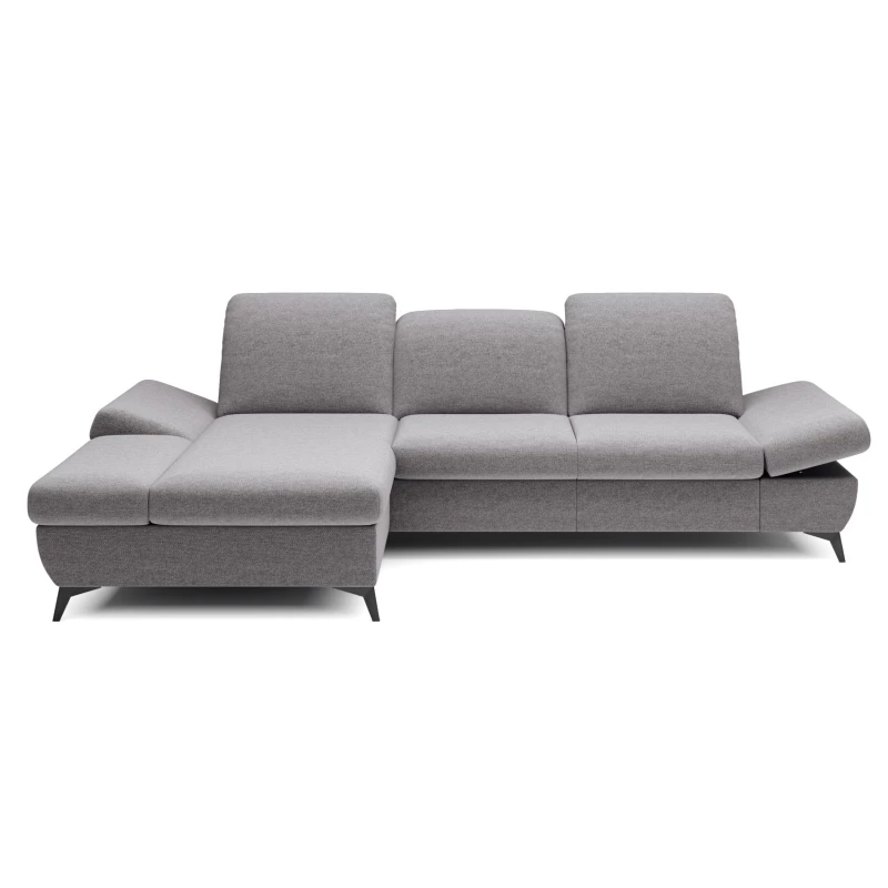 Rohová rozkládací sedací souprava BROCKVILE - šedá 3, levý roh