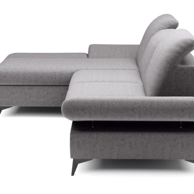 Rohová rozkládací sedací souprava BROCKVILE - šedá 3, levý roh