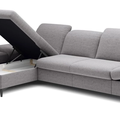 Rohová rozkládací sedací souprava BROCKVILE - šedá 3, levý roh