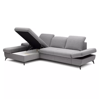 Rohová rozkládací sedací souprava BROCKVILE - šedá 3, levý roh