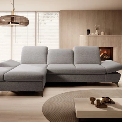 Rohová rozkládací sedací souprava BROCKVILE - šedá 3, levý roh