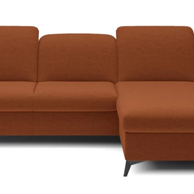 Rohová rozkládací sedací souprava BROCKVILE - cihlová, pravý roh