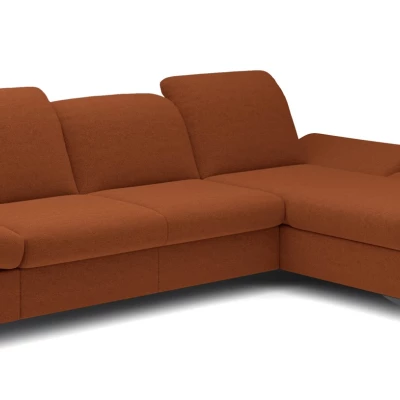 Rohová rozkládací sedací souprava BROCKVILE - cihlová, pravý roh