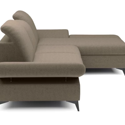 Rohová rozkládací sedací souprava BROCKVILE - šedá 2, pravý roh