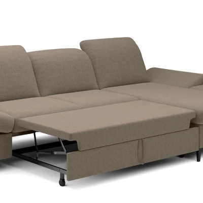 Rohová rozkládací sedací souprava BROCKVILE - šedá 2, pravý roh