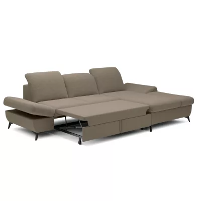 Rohová rozkládací sedací souprava BROCKVILE - šedá 2, pravý roh