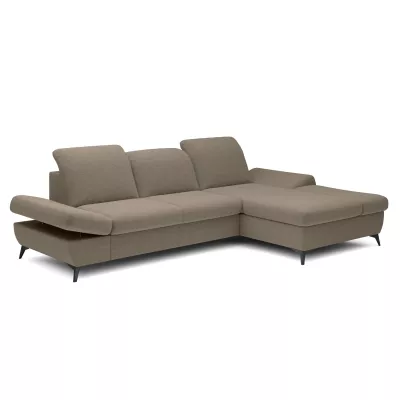 Rohová rozkládací sedací souprava BROCKVILE - šedá 2, pravý roh