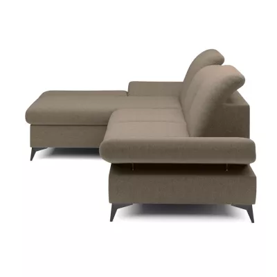 Rohová rozkládací sedací souprava BROCKVILE - šedá 2, levý roh