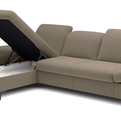 Rohová rozkládací sedací souprava BROCKVILE - šedá 2, levý roh