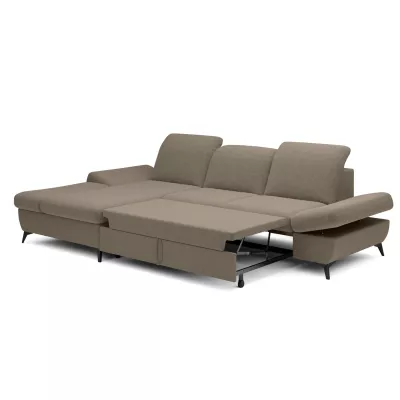 Rohová rozkládací sedací souprava BROCKVILE - šedá 2, levý roh