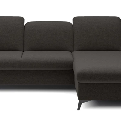 Rohová rozkládací sedací souprava BROCKVILE - antracitová, pravý roh