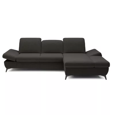 Rohová rozkládací sedací souprava BROCKVILE - antracitová, pravý roh