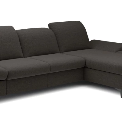 Rohová rozkládací sedací souprava BROCKVILE - antracitová, pravý roh