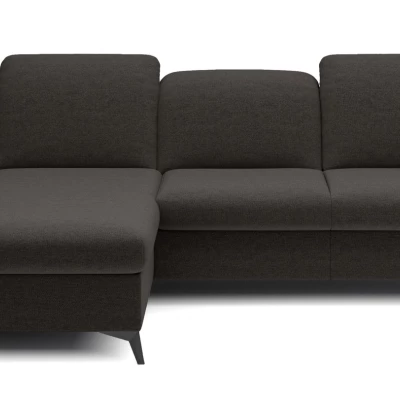 Rohová rozkládací sedací souprava BROCKVILE - antracitová, levý roh