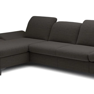 Rohová rozkládací sedací souprava BROCKVILE - antracitová, levý roh