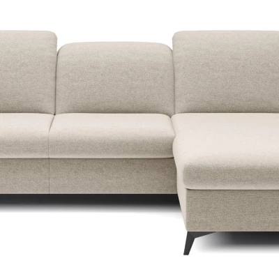 Rohová rozkládací sedací souprava BROCKVILE - krémová, pravý roh