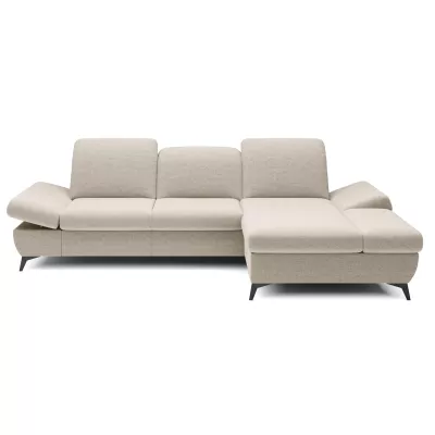 Rohová rozkládací sedací souprava BROCKVILE - krémová, pravý roh