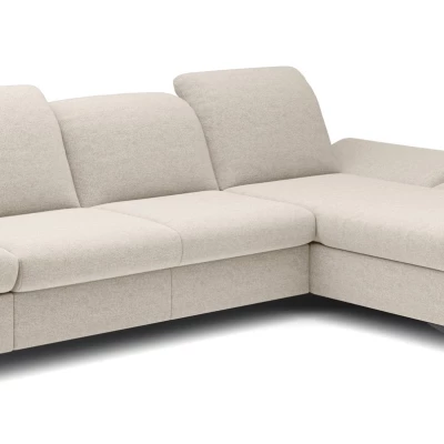 Rohová rozkládací sedací souprava BROCKVILE - krémová, pravý roh