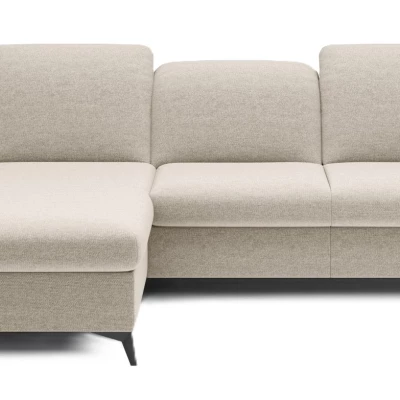 Rohová rozkládací sedací souprava BROCKVILE - krémová, levý roh