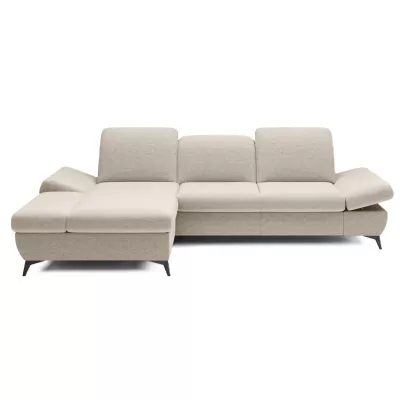 Rohová rozkládací sedací souprava BROCKVILE - krémová, levý roh