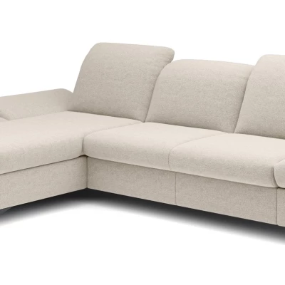 Rohová rozkládací sedací souprava BROCKVILE - krémová, levý roh