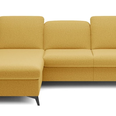 Rohová rozkládací sedací souprava BROCKVILE - žlutá, levý roh