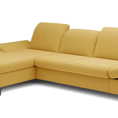 Rohová rozkládací sedací souprava BROCKVILE - žlutá, levý roh