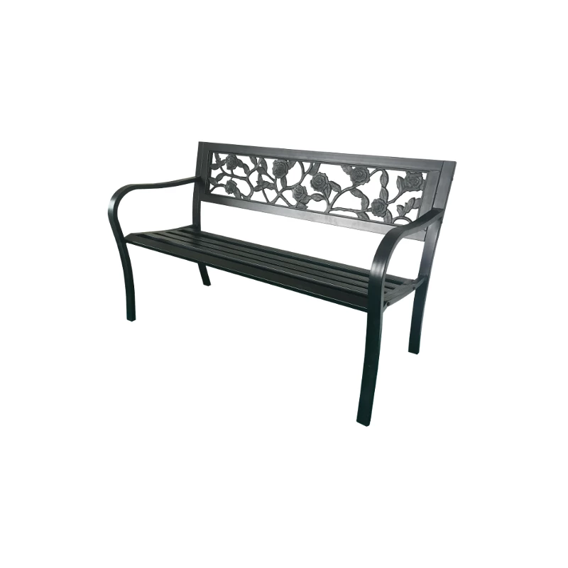 Designová zahradní lavička LAIMA - černá