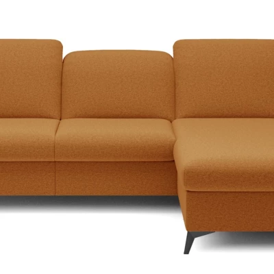 Rohová rozkládací sedací souprava BROCKVILE - tmavá pomerančová, pravý roh