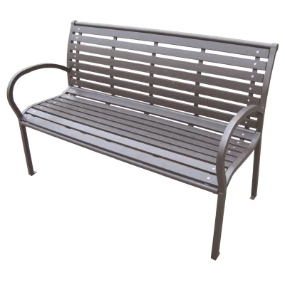 Zahradní lavička s područkami LAIMA - černá