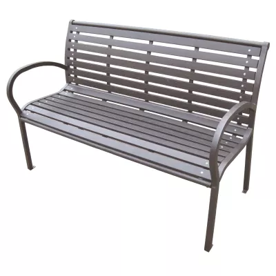 Zahradní lavička s područkami LAIMA - černá