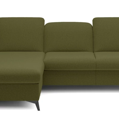 Rohová rozkládací sedací souprava BROCKVILE - khaki, levý roh