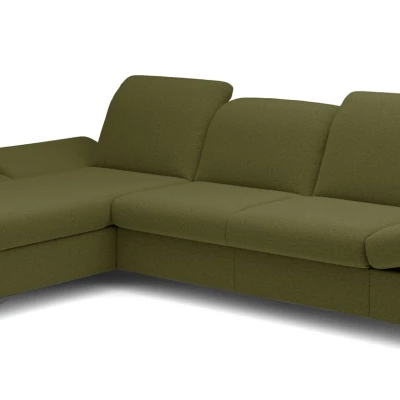 Rohová rozkládací sedací souprava BROCKVILE - khaki, levý roh