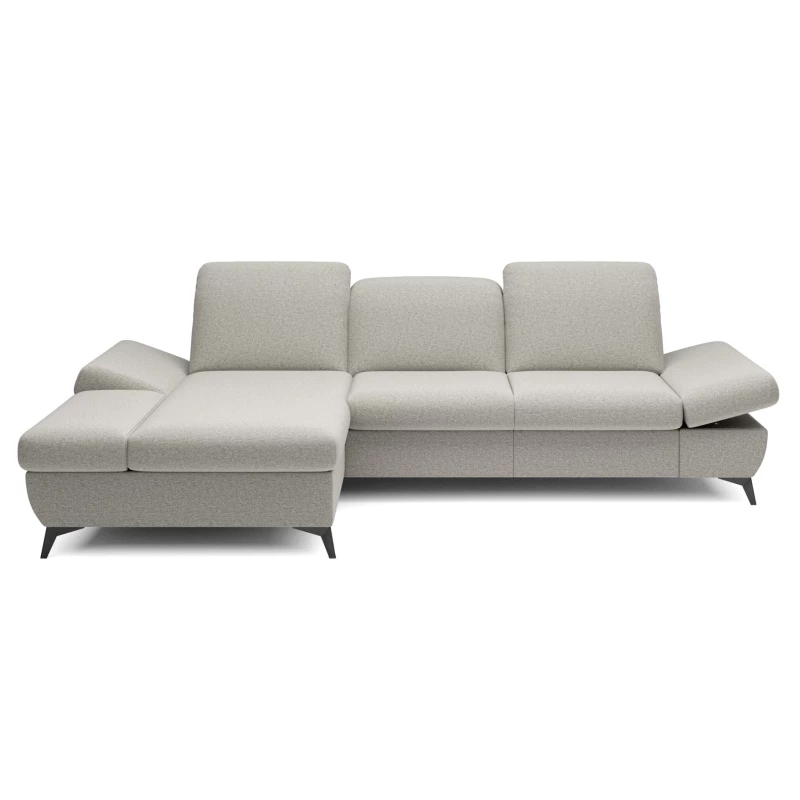 Rohová rozkládací sedací souprava BROCKVILE - béžovošedá, levý roh